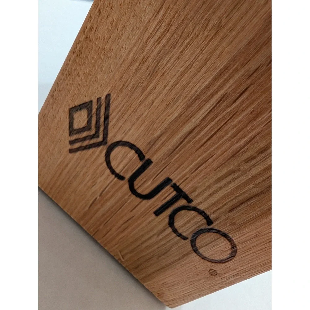 Cutco‎ 5 Slot Wooden Knife Block Solid Oak Kitchen Cutlery Storage Holder